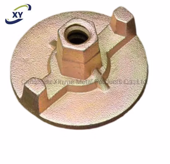 Porca de cofragem de concreto forjado, galvanizado, fundido, ferro dúctil, porca borboleta, porca giratória, porca de ancoragem, porca de tirante, porca redonda quadrada/acessórios de cofragem de andaime